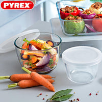 Pyrex Cook And Freeze recipiente redondo para alimentos de vidrio borosilicato