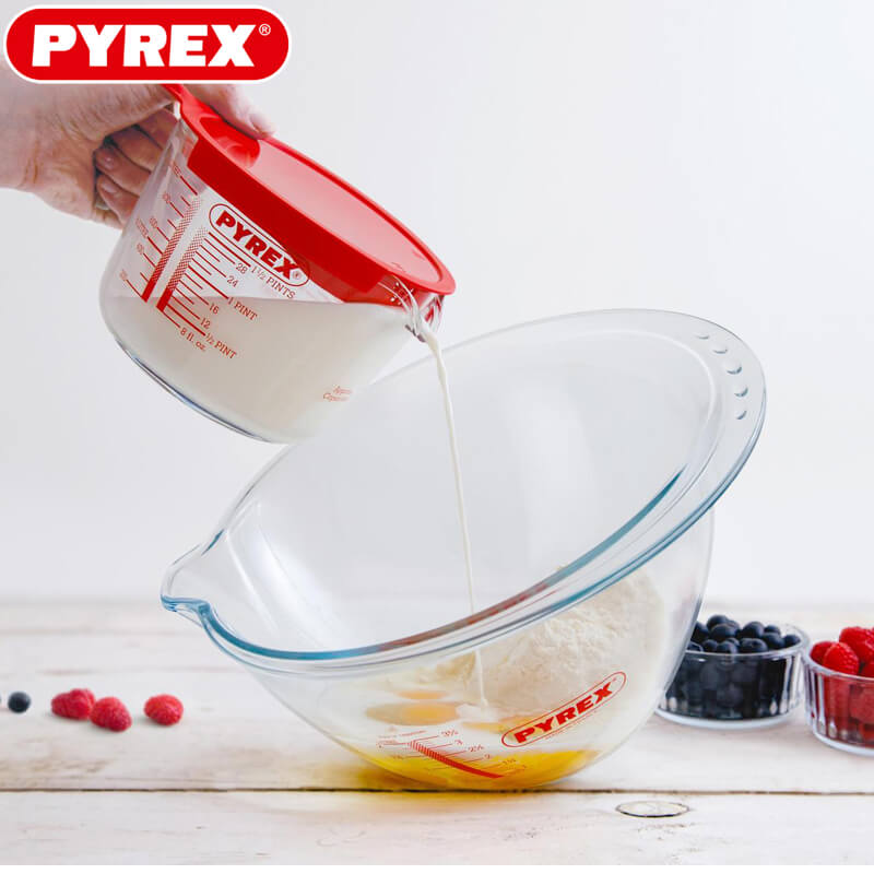 420 Cl Pyrex Classic Coppa Graduata Rotonda In Vetro Borosilicato