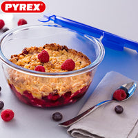 Pyrex Cook And Go recipiente hermético redondo para alimentos de vidrio borosilicato