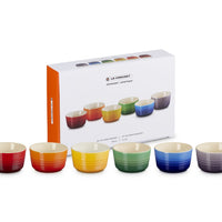 10 cl - Le Creuset Cucinare & Infornare Mini-Auflaufförmchen Aus glasiertem Steinzeug Set mit 6 Stück