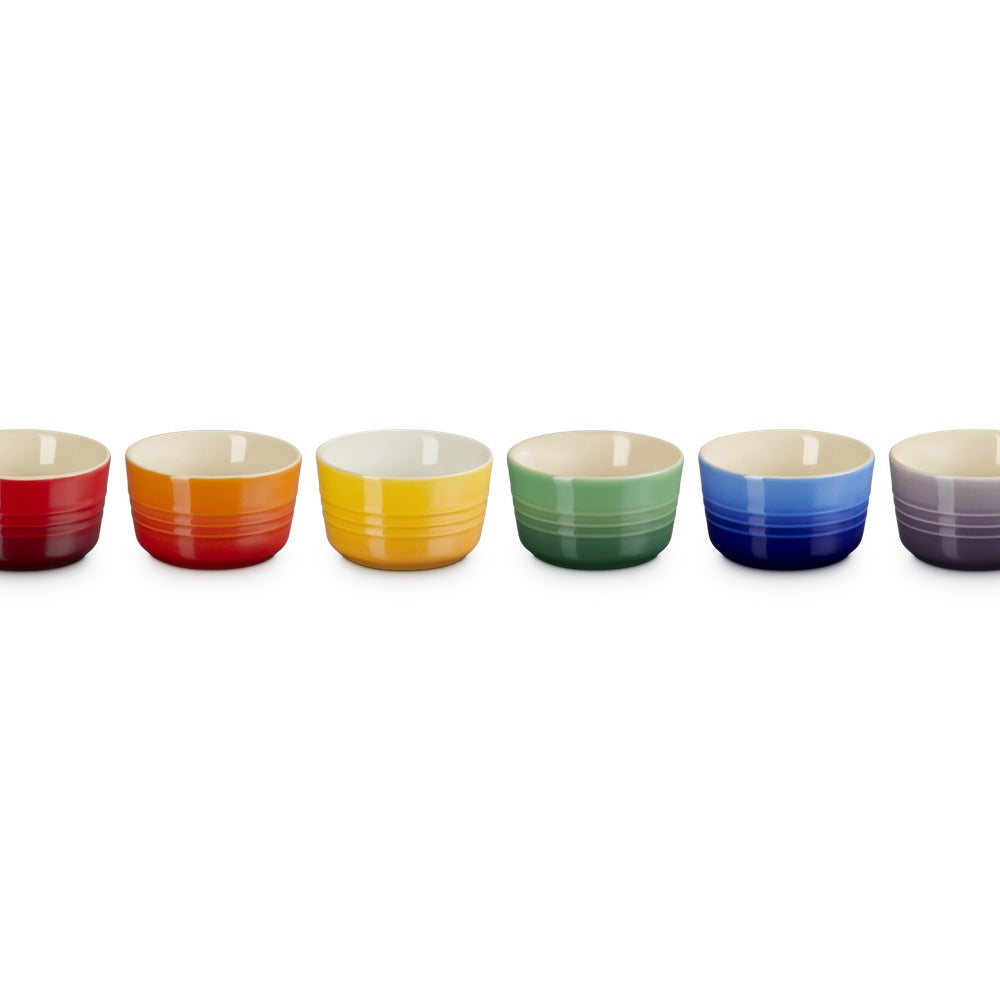 10 cl - Le Creuset Cucinare & Infornare Mini-Auflaufförmchen Aus glasiertem Steinzeug Set mit 6 Stück