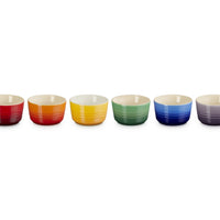 10 cl - Le Creuset Cucinare & Infornare Mini-Auflaufförmchen Aus glasiertem Steinzeug Set mit 6 Stück