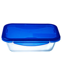 Pyrex Cook And Go luftdichter rechteckiger Lebensmittelbehälter aus Borosilikatglas