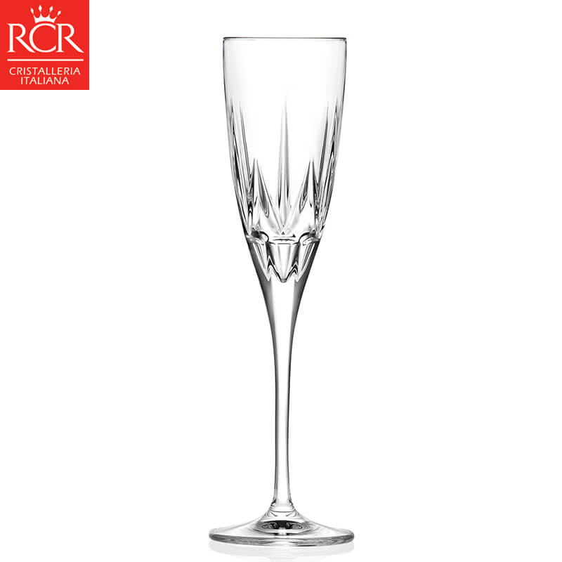 15 Cl Rcr Rcr Chic Champagneglas van glas Set van 6 stuks