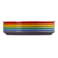 22 cm - Le Creuset Rainbow Coupe Obstteller Sortierte Farben Aus glasiertem Steinzeug Set mit 6 Stück