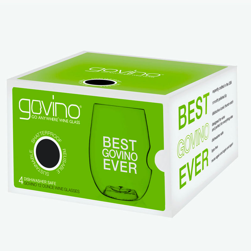 36 Cl Govino Wine Glass in Plastic - Set of 4 Pcs