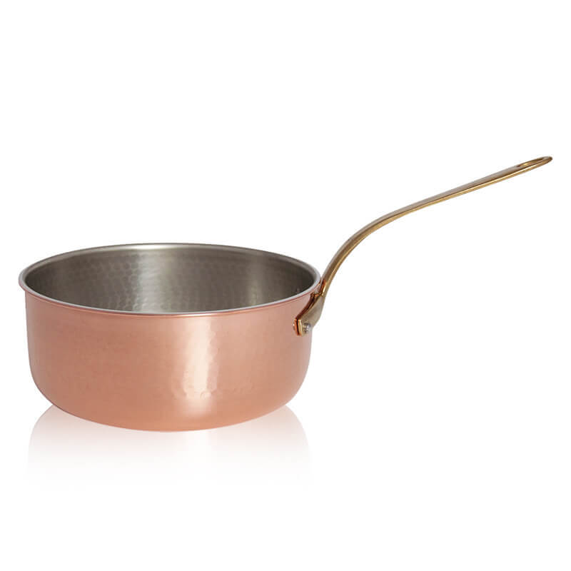 Pintinox Rame diepe braadpan van verzind koper