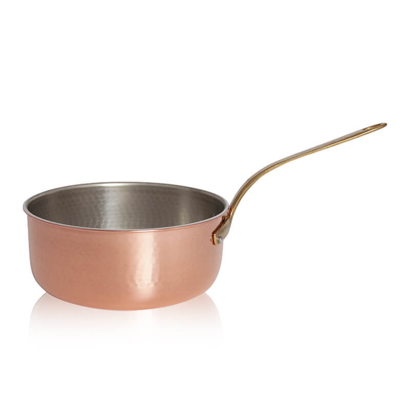 Pintinox Rame diepe braadpan van verzind koper