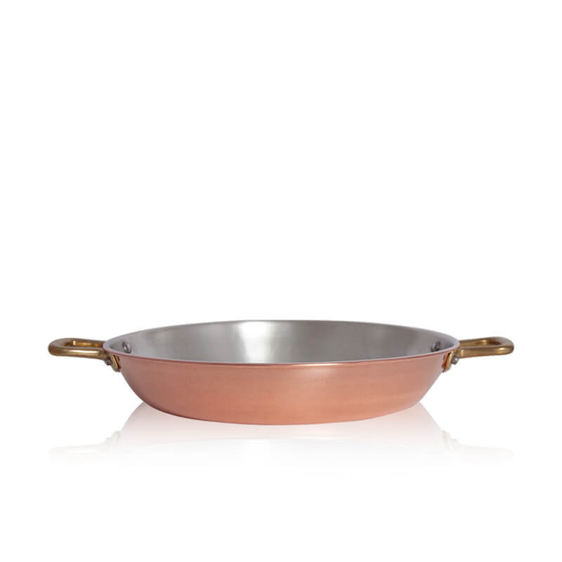 Pintinox Rame Round Sauté Pan in Tin-Plated Copper