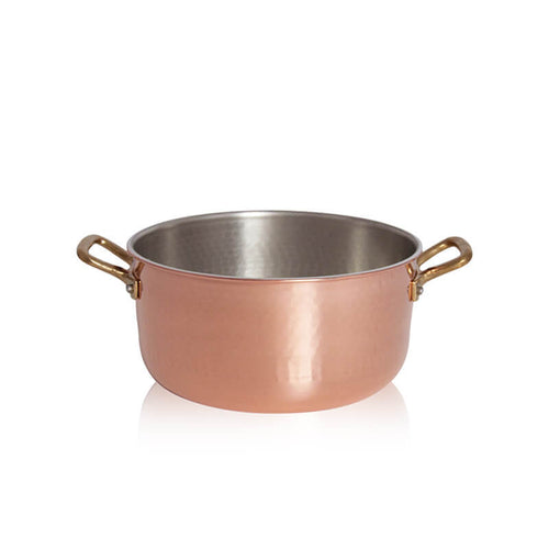 Pintinox Rame High Saucepan in Tinned Copper