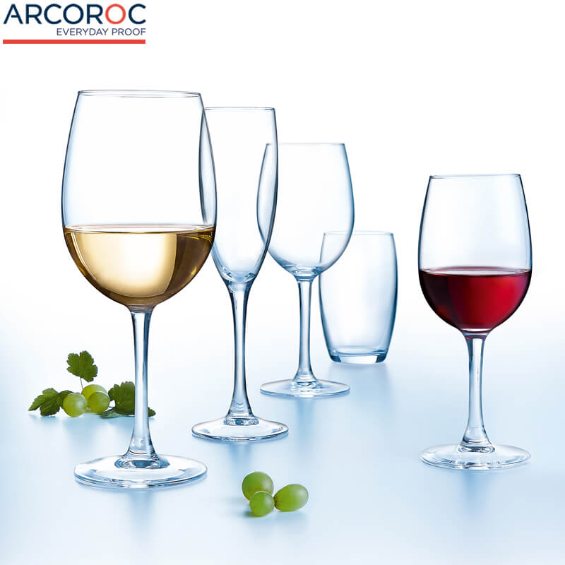 48 Cl Arcoroc Vina Cabernet witte wijnglas van glas Set van 6 stuks