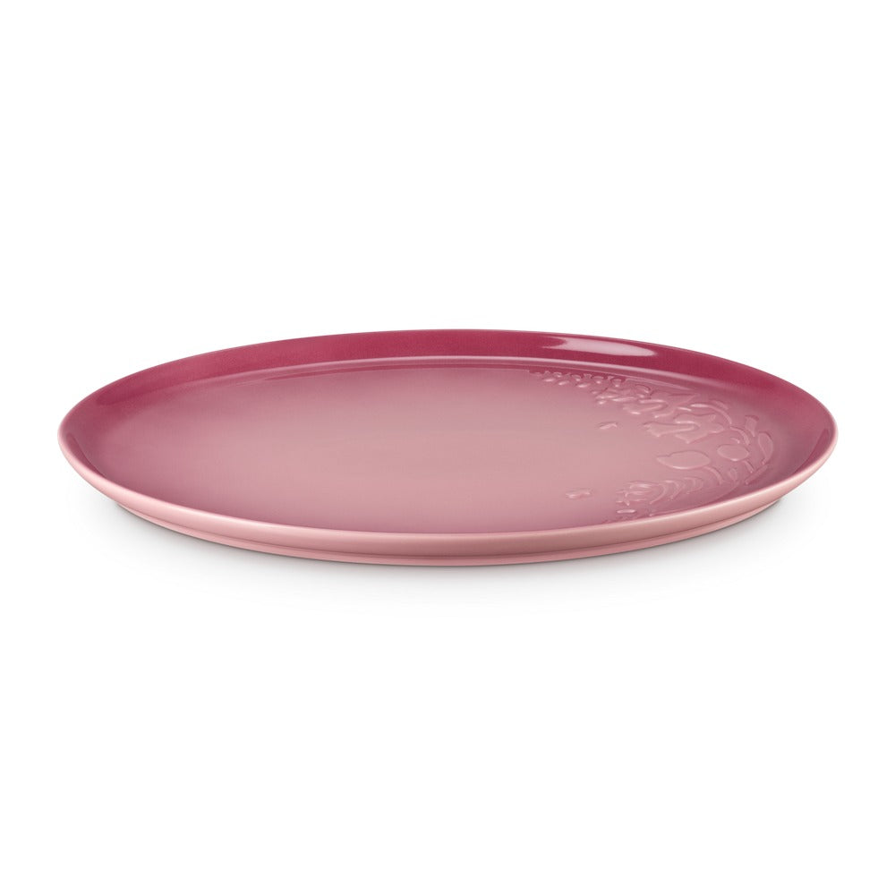 Le Creuset Jardin ovaal serveerblad in geglazuurd steengoed