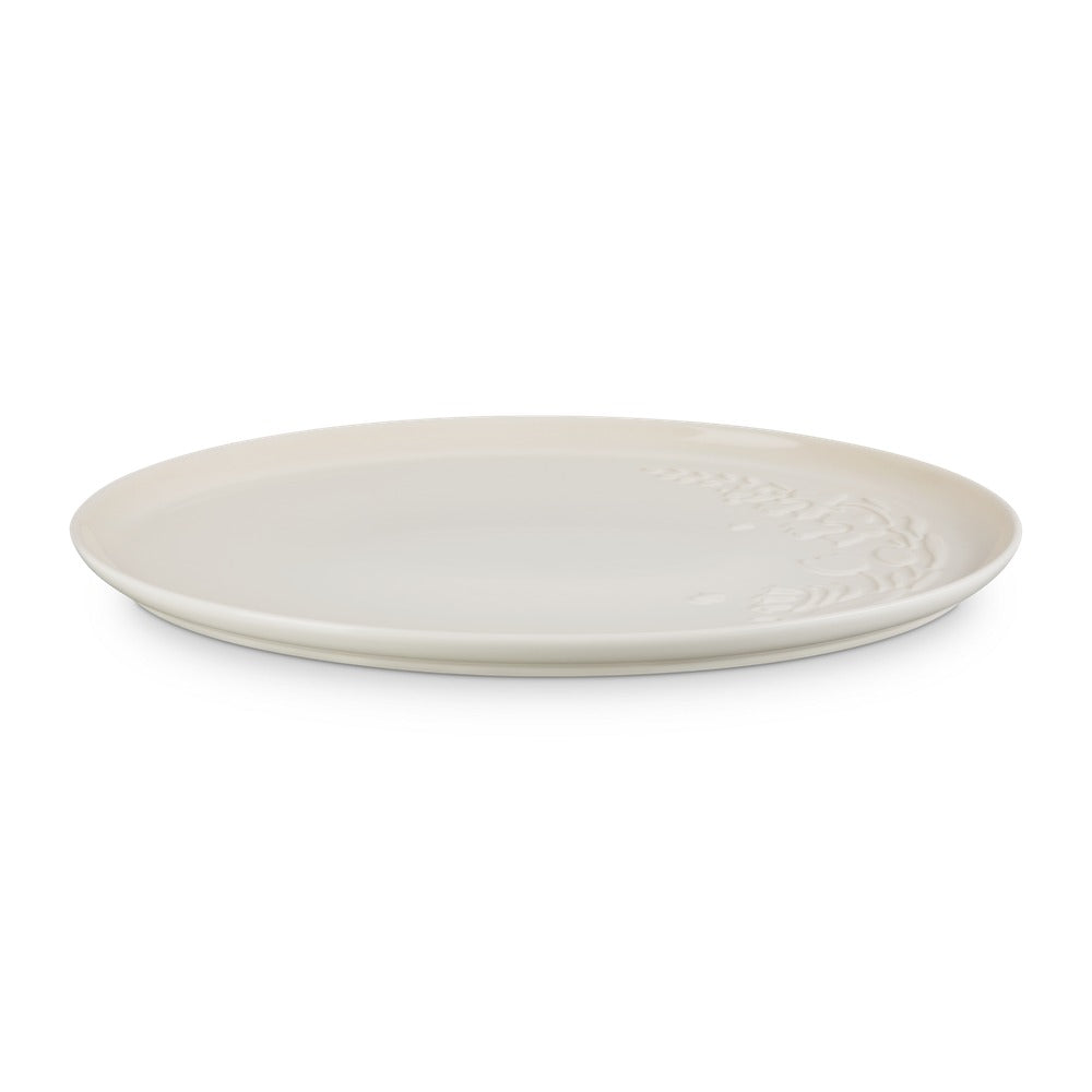 Le Creuset Jardin ovaal serveerblad in geglazuurd steengoed