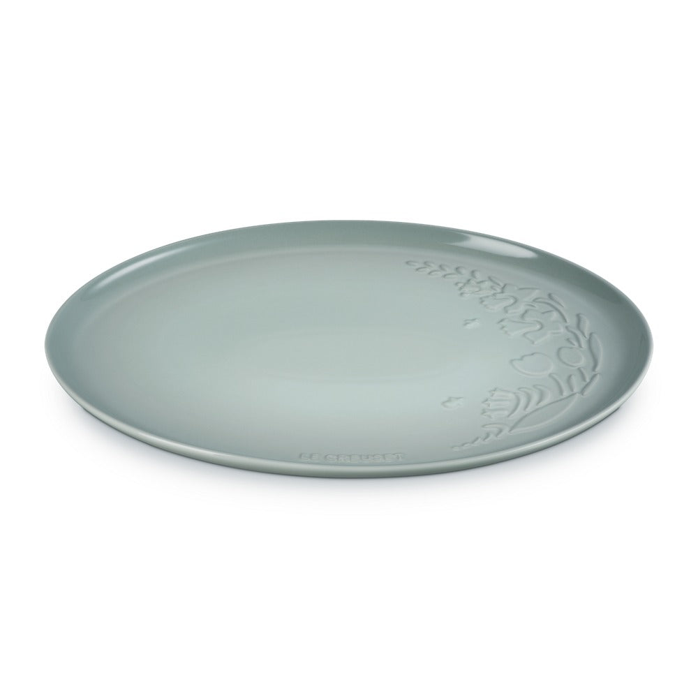 Le Creuset Jardin ovaal serveerblad in geglazuurd steengoed