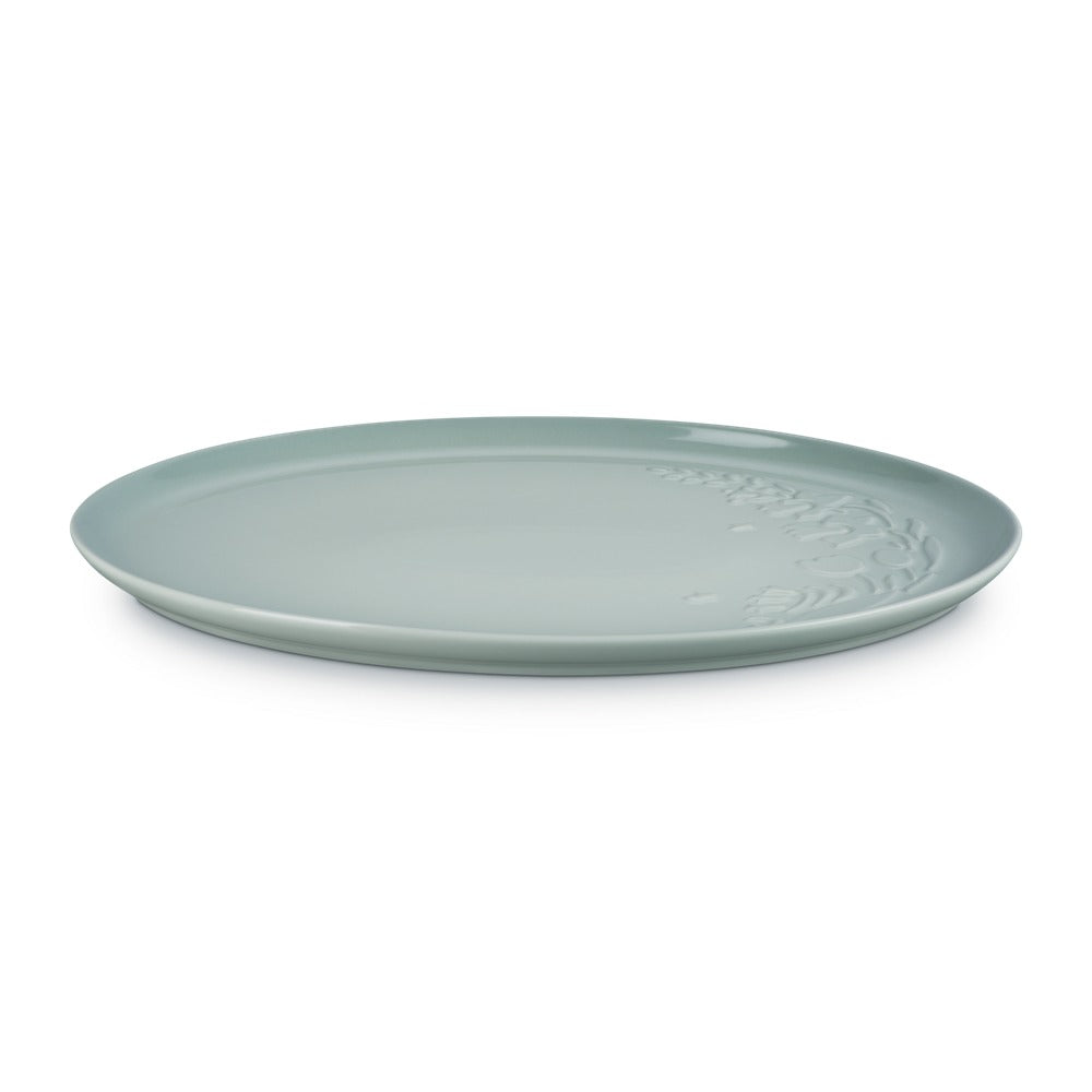 Le Creuset Jardin ovaal serveerblad in geglazuurd steengoed