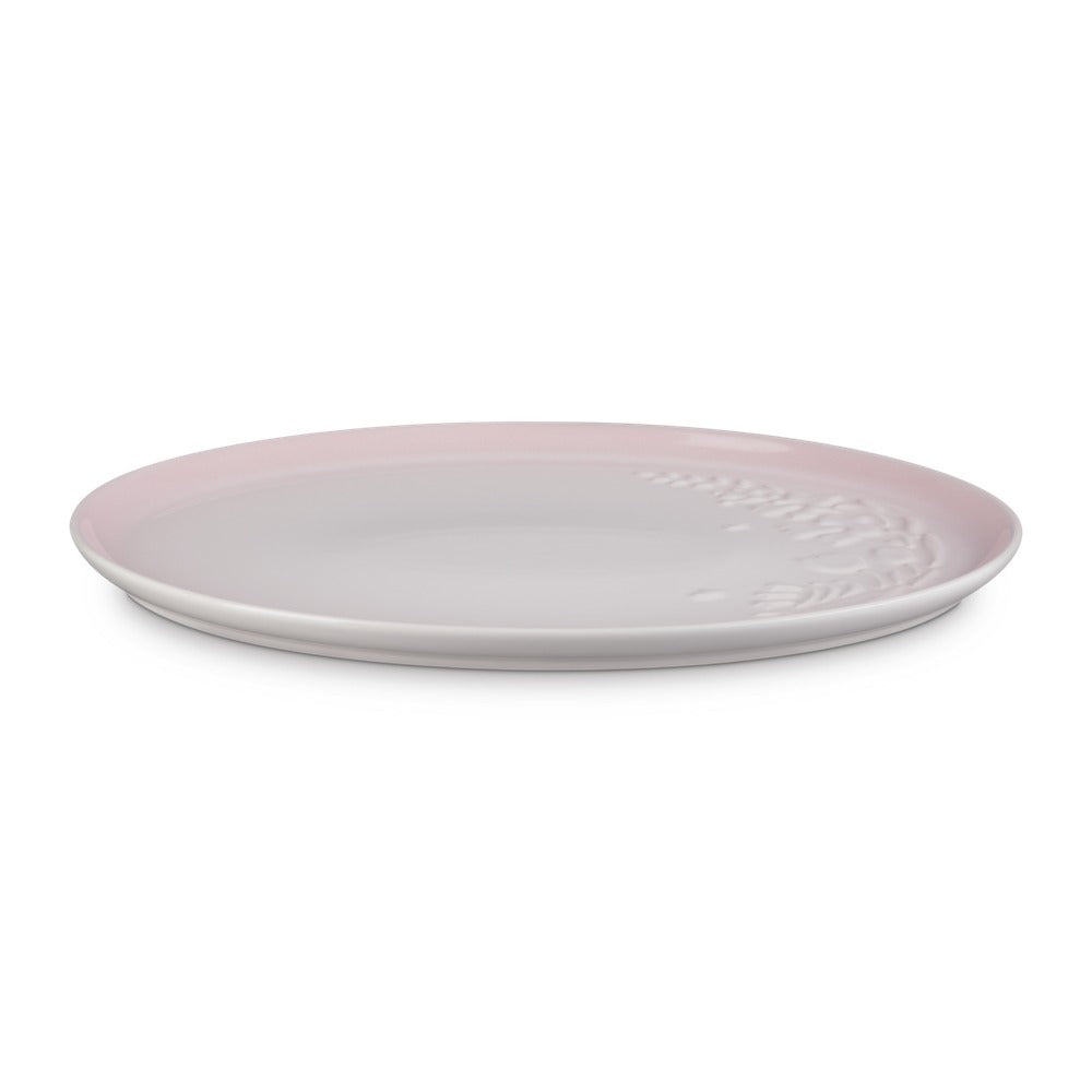 Le Creuset Jardin ovaal serveerblad in geglazuurd steengoed