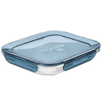 23X18 Cm Bormioli Rocco Frigoverre Evolution Boîte alimentaire hermétique rectangulaire en verre