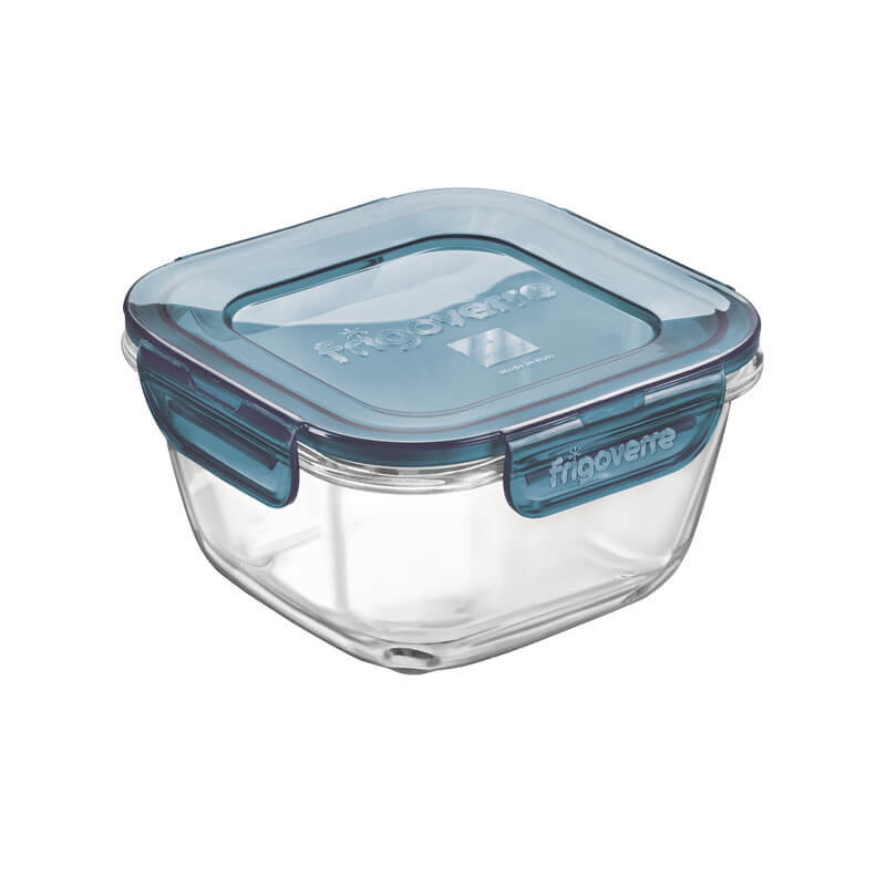 12X12 Cm Bormioli Rocco Frigoverre Evolution Contenedor Hermético para Alimentos en Vidrio