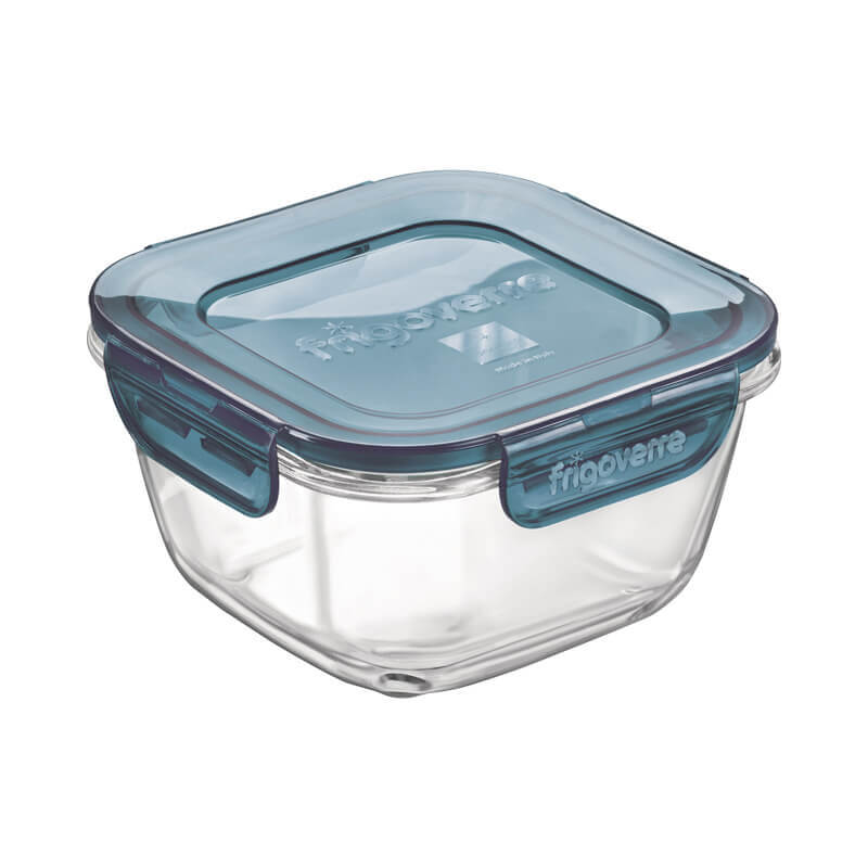 14x14 cm Bormioli Rocco Frigoverre Evolution contenant alimentaire hermétique en verre