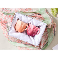 33 cl - Le Creuset Fiore Anemone mok in geglazuurd steengoed