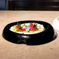 26.5x26 cm - Volcan Assiette De Présentation En Porcelaine Set 3 Pz