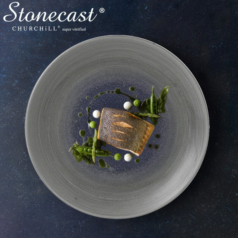 28 1 Cm Churchill Stonecast Round Soup Plate In Glazed Porcelain