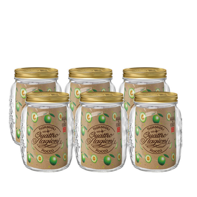 200 Cl Bormioli Rocco Quattro Stagioni Vaso Set 6 Pz
