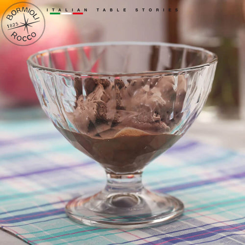 22 5 Cl Bormioli Rocco Diamond Coupe à dessert en verre Set de 12 pièces