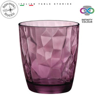 38 5 Cl Bormioli Rocco Diamond Water Glass in Glass Set of 6 Pieces