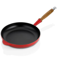 26 Cm Le Creuset Tradition Geemailleerde gietijzeren koekenpan met houten handvat