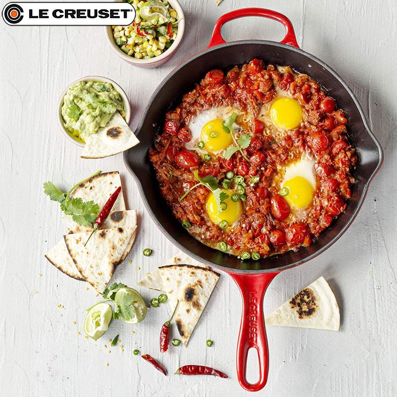 20 Cm Le Creuset Evolution Poêle À Double Bec Verseur En Fonte