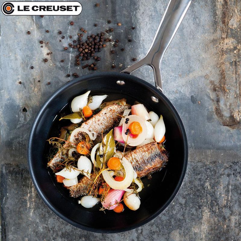 24 28 Cm Le Creuset Les Forgees Set Padelle Antiaderenti In Alluminio Set 2 Pz