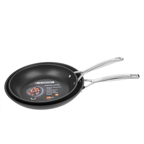 20 26 Cm Le Creuset Les Forgees Set Padelle Antiaderenti In Alluminio Set 2 Pz
