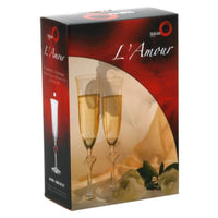 17 5 Cl Stolzle Lausitz L Amour Flûte En Verre Set de 2 Pièces