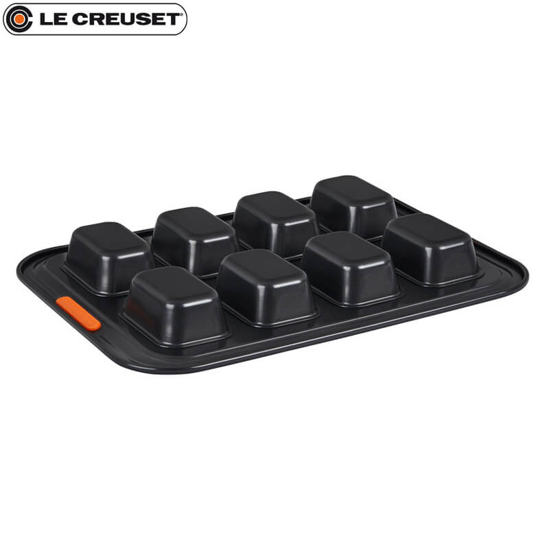 40X30 Cm Le Creuset Forme Speciali Molde mini plum cake rectangular 8 cavidades antiadherente
