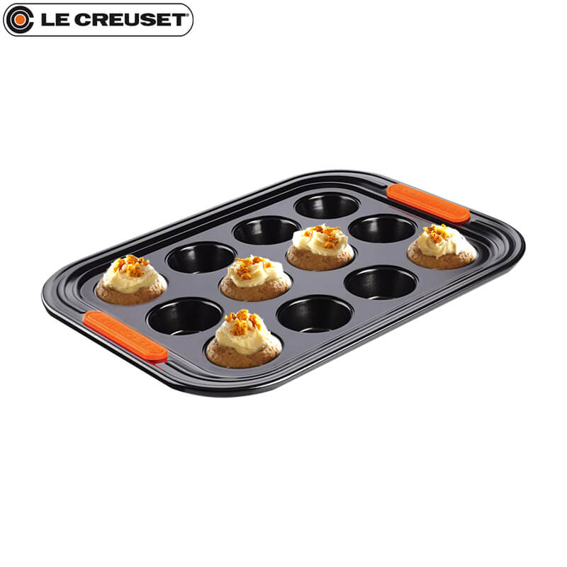 30X23 Cm Le Creuset Forme Speciali Rectangular Non-Stick Mini Muffin Mold 12 Cavities