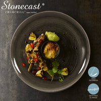 26 Cm Churchill Stonecast flat round plate in vitrified porcelain
