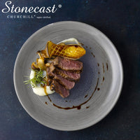 26 Cm Churchill Stonecast flat round plate in vitrified porcelain