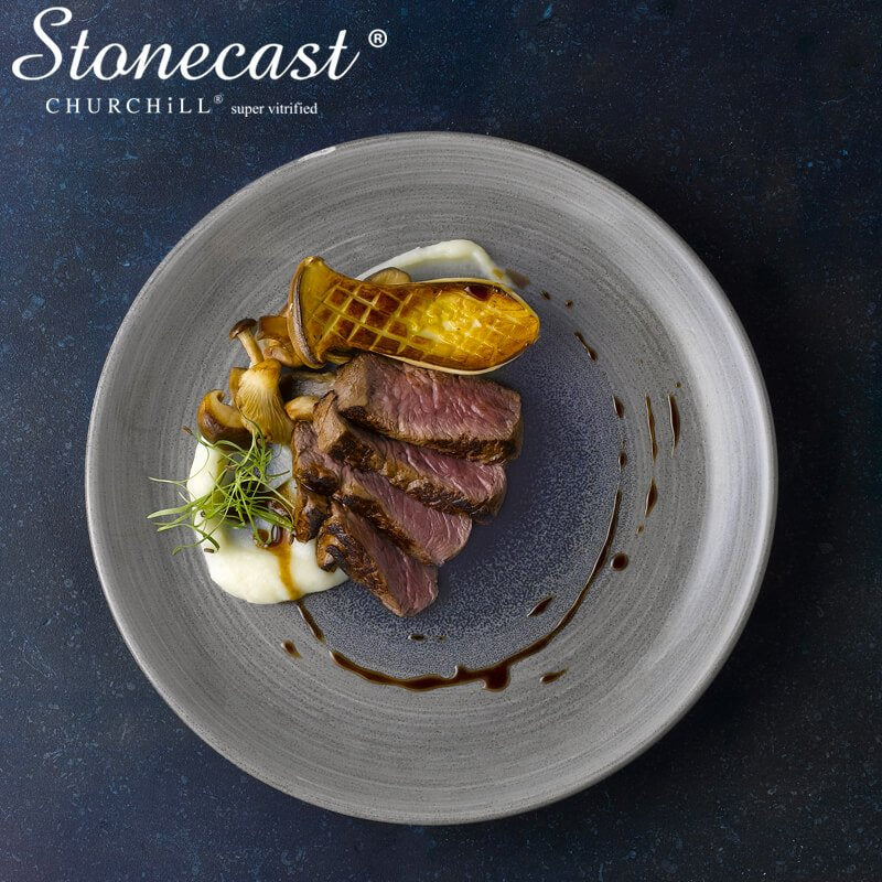 26 Cm Churchill Stonecast flat round plate in vitrified porcelain