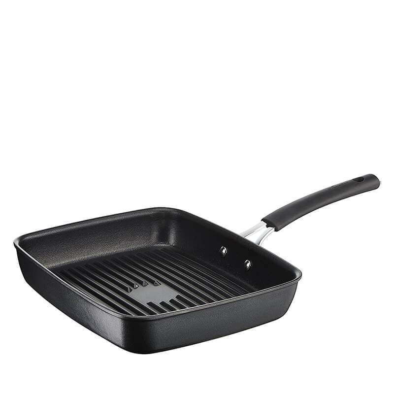 29X25 Cm Lagostina Tempra Titanium Extreme rechthoekige anti-aanbak grillpan aluminium