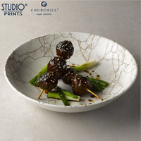 24 8 Cm Churchill Studio Prints Kintsugi Piatto Fondo In Porcellana Vetrificata