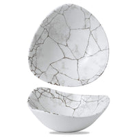 18 5X18 5 Cm Churchill Studio Prints Kintsugi Copita triangular de porcelana vitrificada