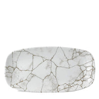 29 7X15 3 Cm Churchill Studio Prints Kintsugi Rectangular Serving Tray Plate in Vitrified Porcelain