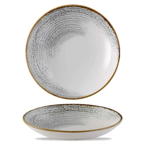 24 8 Cm Churchill Studio Prints Homespun Deep Plate in Vitrified Porcelain