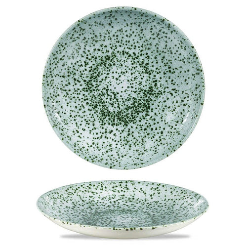 24 8 Cm Churchill Studio Prints Mineral Green Deep Plate In Glazed Porcelain