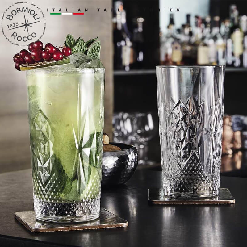 49 Cl Bormioli Rocco Bartender Stone Drinkglas van glas Set van 6 stuks
