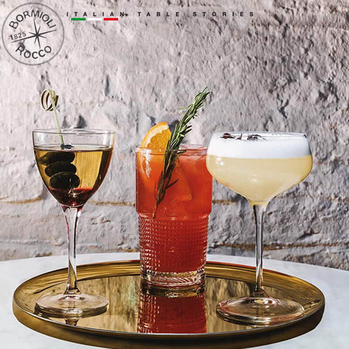 25 Cl Bormioli Rocco Bartender Novecento Cocktailglas Aus Glas Set 6 Pezzi