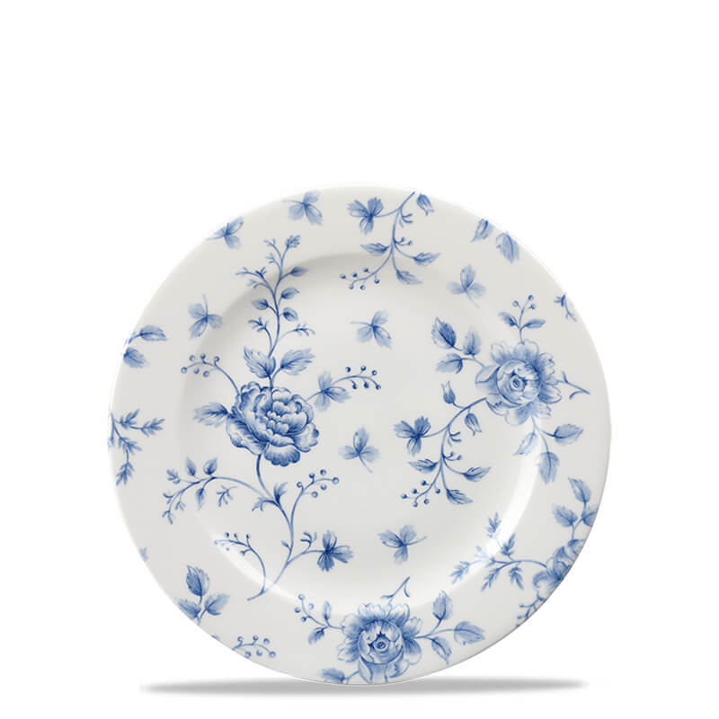 21 Cm Churchill Vintage Prints Prague Rose Assiette Plate En Porcelaine Émaillée