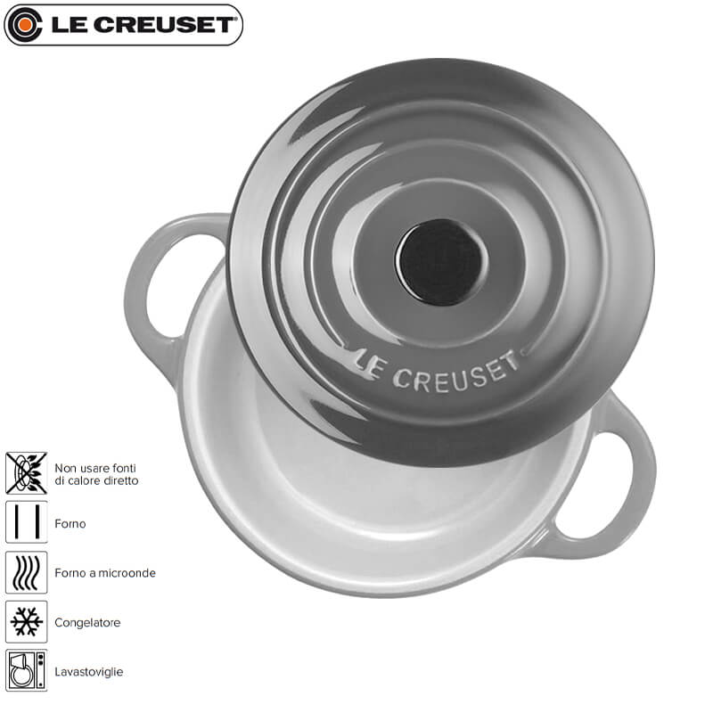 10 Cm Le Creuset Mini Cocotte round casserole in vitrified stoneware