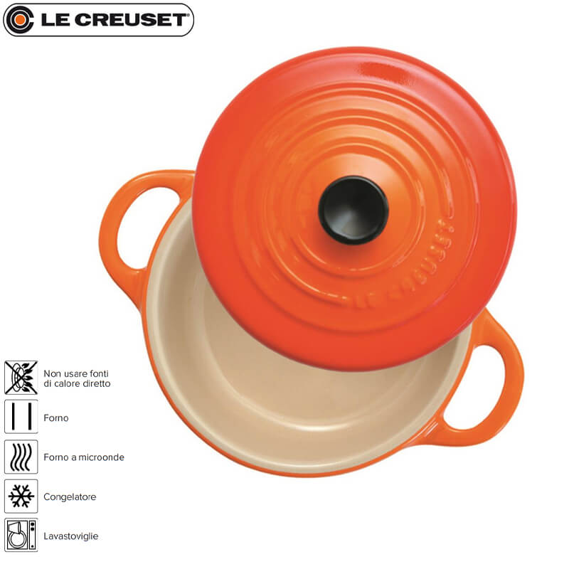 10 Cm Le Creuset Mini Cocotte round casserole in vitrified stoneware